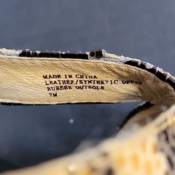 MICHEAL MICHEAL KORS SNAKESKIN PEEP TOE WOMEN"S SANDAL - Picture 13 of 13